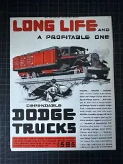 Vintage 1931 Dodge Trucks Print Ad
