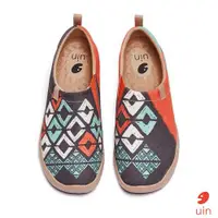 在飛比找ETMall東森購物網優惠-uin西班牙原創設計 女鞋 菱紋彩繪休閒鞋W1109354