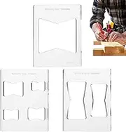 Router Template for Woodworking | Templates Butterfly Inlay Tools 3X - Parts, Tool, Transparent, Clearly Marked Measurements for Enhancing Projects