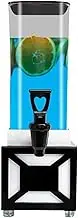 Beverage Containers 3L/101OZ Square Beer Tower Dispenser, Colored Light Rechargeable Drink Tower with Faucet, Beverage Dispenser for Juice/Wine/Water Gift