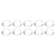 10Pcs Diameter 10mm PMMA Double Convex Lens Flashlight Optical Condenser Lens