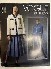 Vogue V1757 Sewing Pattern Misses' Jacket Pants Skirt Belt US Sz 16-24