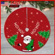 60Cm Red Xmas Tree Ornaments Xmas Soft Cover Mat for Xmas Party Holiday Home