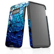 For Samsung Galaxy S10e Case Armour Cover, Blue Mirror