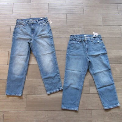Old Navy Boyfriend Extra High Rise Women’s Jeans Size 14 Petite Blue Denim NEW