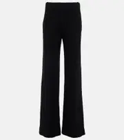 [Chloe] Chloé High-rise flared virgin wool pants AU 16 white
