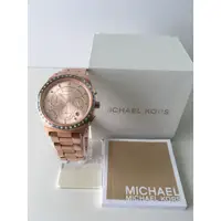 在飛比找蝦皮購物優惠-全新 Michael Kors MK6422 玫瑰金 碎鑽 