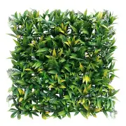 40 in Artificial Faux Leaf 03 Mix Fence Panel Screen Wall Home Decor Grass Mat