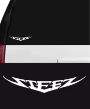 STEEZ - Daiwa Fishing Rod Reel Outdoor Vinyl Decal Sticker Window Boat White