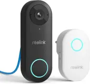 REOLINK Video Doorbell Camera with Chime, Wired Poe IP Security Camera Outdoo...