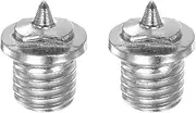 [uxcell] 2pcs Track Spikes 1/8 Inch Alloy Steel Small Pointed Replacement Spikes for Middle Long-Distance Running Track Shoes, Silver Tone