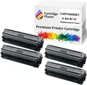 a Set BCMY Compatible Toner Cartridge for Canon CART040BKII CART040CII CART040MII CART040YII CART-040II (12,500/10,000 (B/CMY) Pages) for Canon imageCLASS LBP712cx
