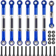 JGGZONE Adjustable Aluminum Upgrades Parts Turnbuckles Camber Links Set for 1/10 Traxxa Slash 2WD 4X4 Hoss Rustler VXL Stampede RC Truck