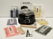 New Home Waxing Kit KESHI Wax Warmer Hair Removal Wax Kit with 6 Bags Hard Wax