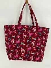 Vera Bradley Holiday Hounds Essential Grand Tote Bag Holiday Dog Print #51661-21