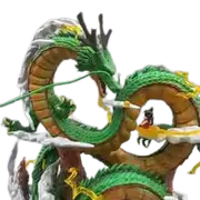 Dragon Ball Anime Figure, Shenron Goku and Shenron, Figurine Model, PVC Statue, Collection Doll, Bedroom Toy Gifts, 24cm