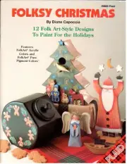 Folksy Christmas Folk Art Decorative Painting Tree Ornament Patterns Craft Book