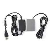 New 200cm BLS50 DC Coupler Dummy Battery with USB Cable for Olympus E-PL9
