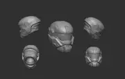 Mega Construx Halo Reach Commando 3D Printed Helmet