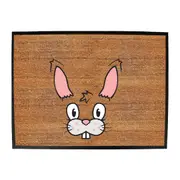 Rabbit Ani Mates - Funny Novelty Doormat Man Cave Floor mat