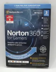 NORTON 360 FOR GAMER INTERNET SECURITY 2025 (3 DEVICE/1 YEAR) *NEW in RETAIL BOX