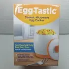 EGG TASTIC Ceramic Microwave EGG COOKER Poached - As Seen On TV - NEW IN BOX