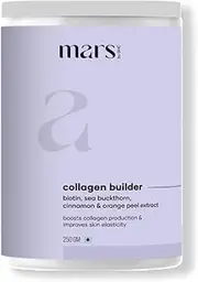 mars by GHC Collagen Powder, Plant Based Collagen with Vitamin C, Rose Petals Helps in Glowing Skin | 100% Vegan 250 G (Pack of 1)