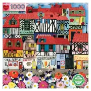 Whimsical Village 1000 Piece Jigsaw Puzzle by eeBoo