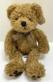 NWT Russ Berrie Caress Soft Pets Curly Teddy Bear Plush