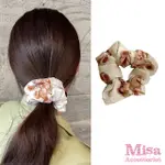 【MISA】小熊髮圈/韓國設計可愛小熊圖樣百搭大腸圈 髮圈 髮繩(4色任選)