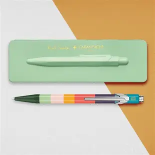 CARAN D'ACHE 849 Paul Smith原子筆III/ 開心果綠鐵盒 誠品eslite