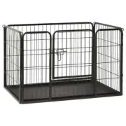Steel Puppy Playpen Indoor Outdoor Play Pen Exercise Area Kennel Enclosure Cage