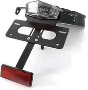 License Plate Holder Bracket Rear Tail Tidy Compatible with Fender Eliminator Kit Compatible with Triumph Bonneville T100 / SE/Scrambler/THRUXTON(Clear)