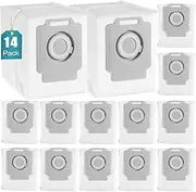 14 Pack Vacuum Bags for iRobot Roomba i7, i7+, i7Plus, i8, i8+, i3, i3+, i4, i4+, i6, i6+, j7, j7+, s9, s9+, i and s Series Clean Base Automatic Dirt Disposal Bags, Roomba Vacuum Replacement Bags