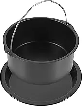 1Set Reusable Air Fryer Baking Pan Baking Tray Pizza Pan Air Fryer Accessories for Easy Cooking Baking Grilling Air Fryers