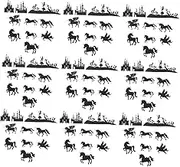 OKUMEYR 60pcs DIY Unicorn Cards for Jar Decor Crafts Creative Paper Cards Lantern Jar Decor