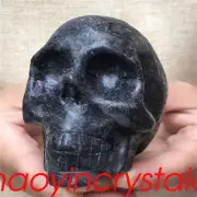 1.05LB Natural unknown Skull quartz Crystal Skull Carved Reiki Healing XK1164