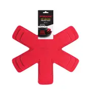 Set of 3 Pyrolux Cookware Flexible Non Stick Interior Pan Protectors-Red