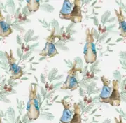 Dollhouse Miniature Wallpaper 1:12 Peter Rabbit Baby Wallpaper Nursery Christmas
