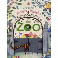 在飛比找蝦皮購物優惠-Usborne peep inside the Zoo 英語