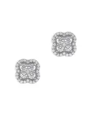Bloomingdale's Fine Collection Diamond Clover Stud Earrings in 14K White Gold, 1.50 ct. t. w.