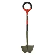 Radius Garden Manual Edgers 40" Root Slayer Carbon Steel 33" Handle D-Grip Gray