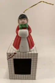 Vintage Bells N' Bows Porcelain Collectible Bell Hand painted. NIB Sarabel R O C