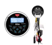 Boss Audio Systems Marine Gauge Receiver / Bluetooth / No CD / USB / Fits AM FM
