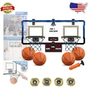 Portable Indoor/Outdoor Basketball Game - Electronic Scoreboard & LED Lights