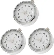 [BESTYASH] 3pcs Watch Head Bracelet Display Watch Rings for Women Finger Scooter Mirrors Bracelet Holder Stand White Glass