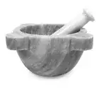 Mortar Cooking Or Citronella With Pestle Marble Mortar Pestle Ø.10cm