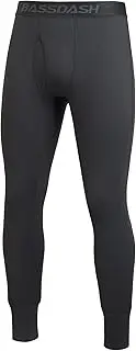 [Bassdash] Men's Midweight Thermal Base Layer Pants Warm Legging Underwear Bottom Quick Dry FS20M