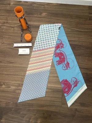HERMES Maxi Twilly Ex Libris en Cravates