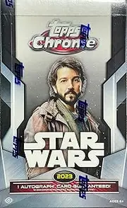 2023 Topps Star Wars Chrome Trading Card Hobby Box 1 Autograph Per Box